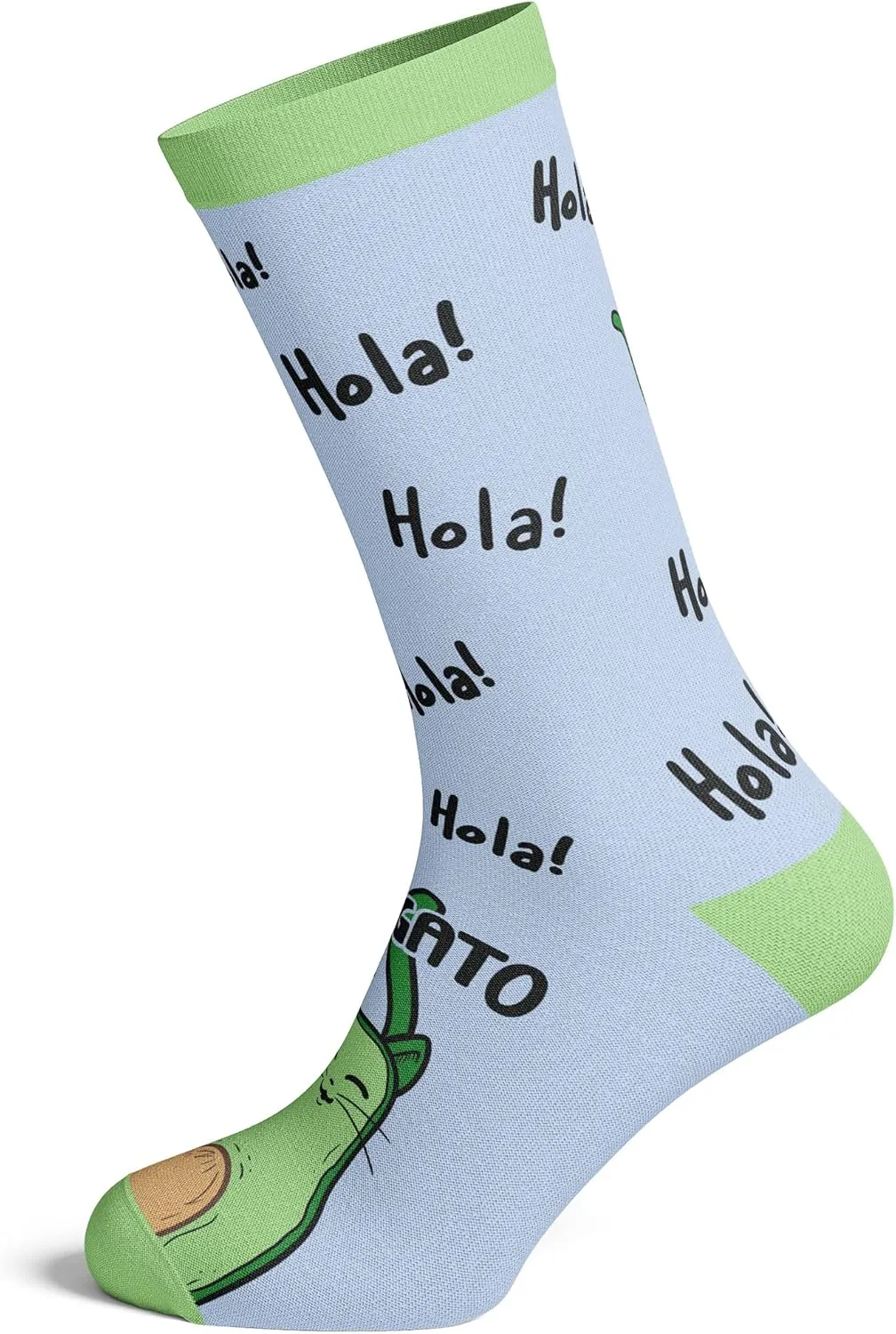 Womens Avogato Sock Cat Face Cute Novelty Hilarious Crazy Saying Footwear