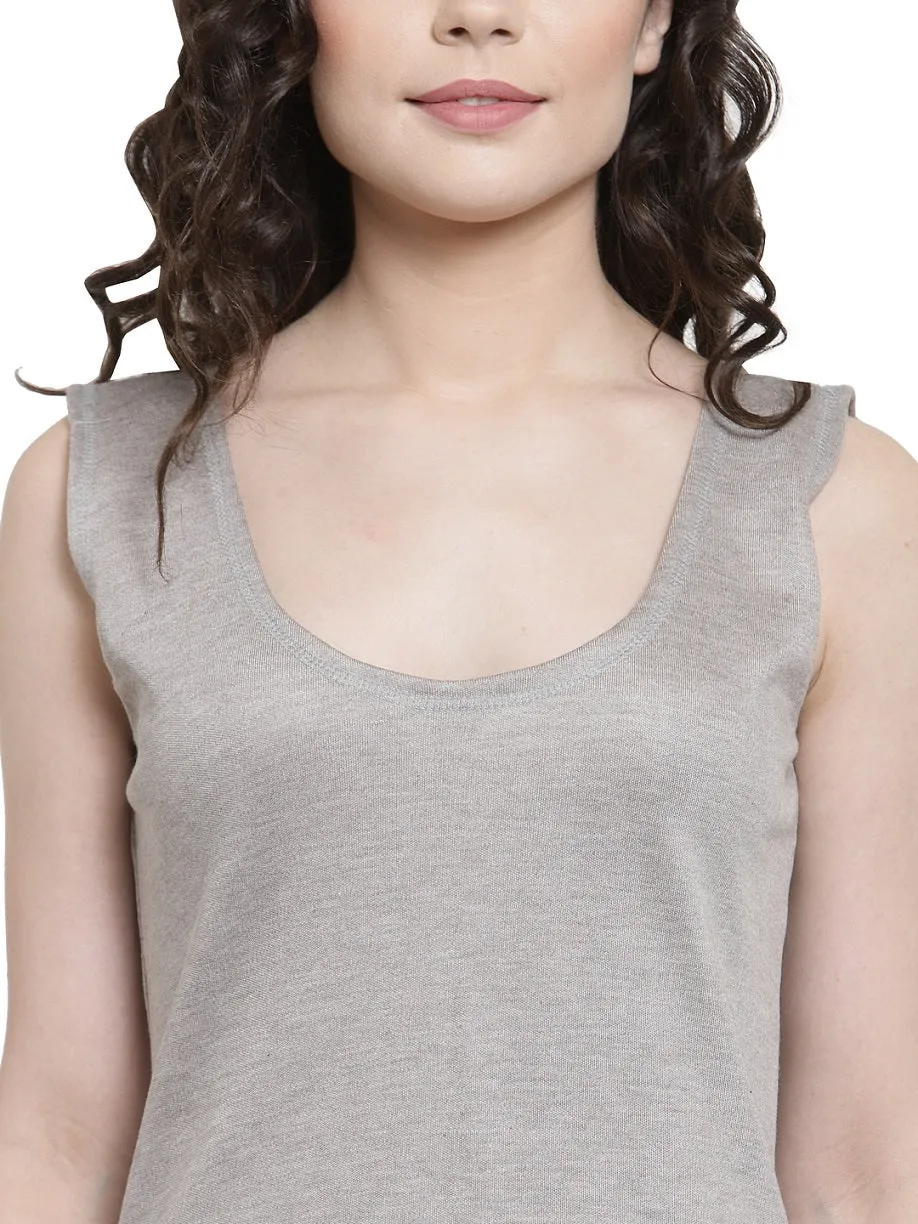 WOMEN'S CUT SLEEVES THERMAL TOP