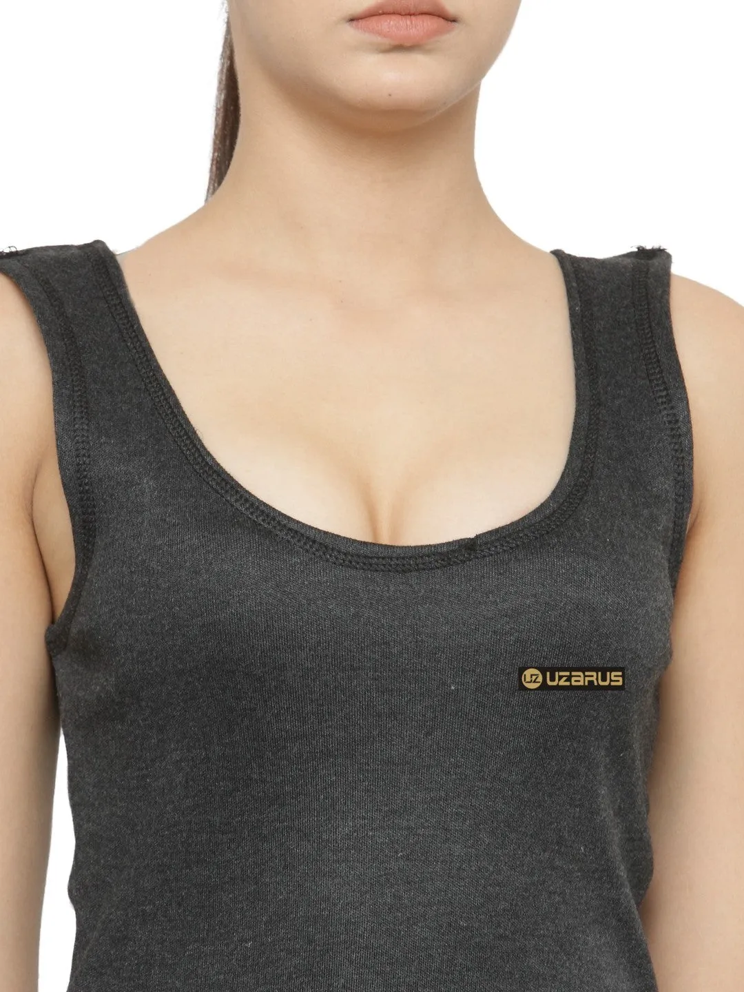 WOMEN'S CUT SLEEVES THERMAL TOP
