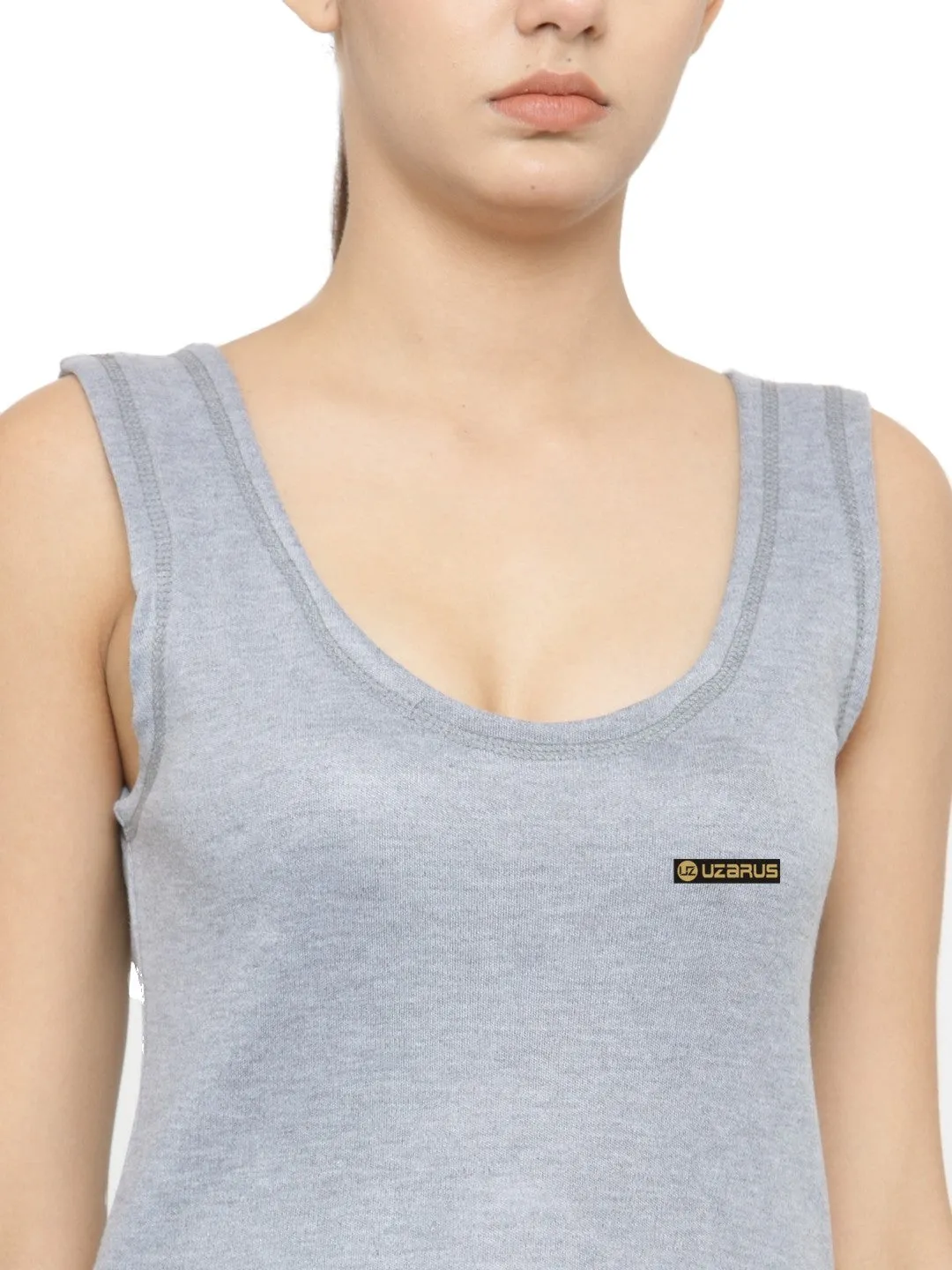 WOMEN'S CUT SLEEVES THERMAL TOP