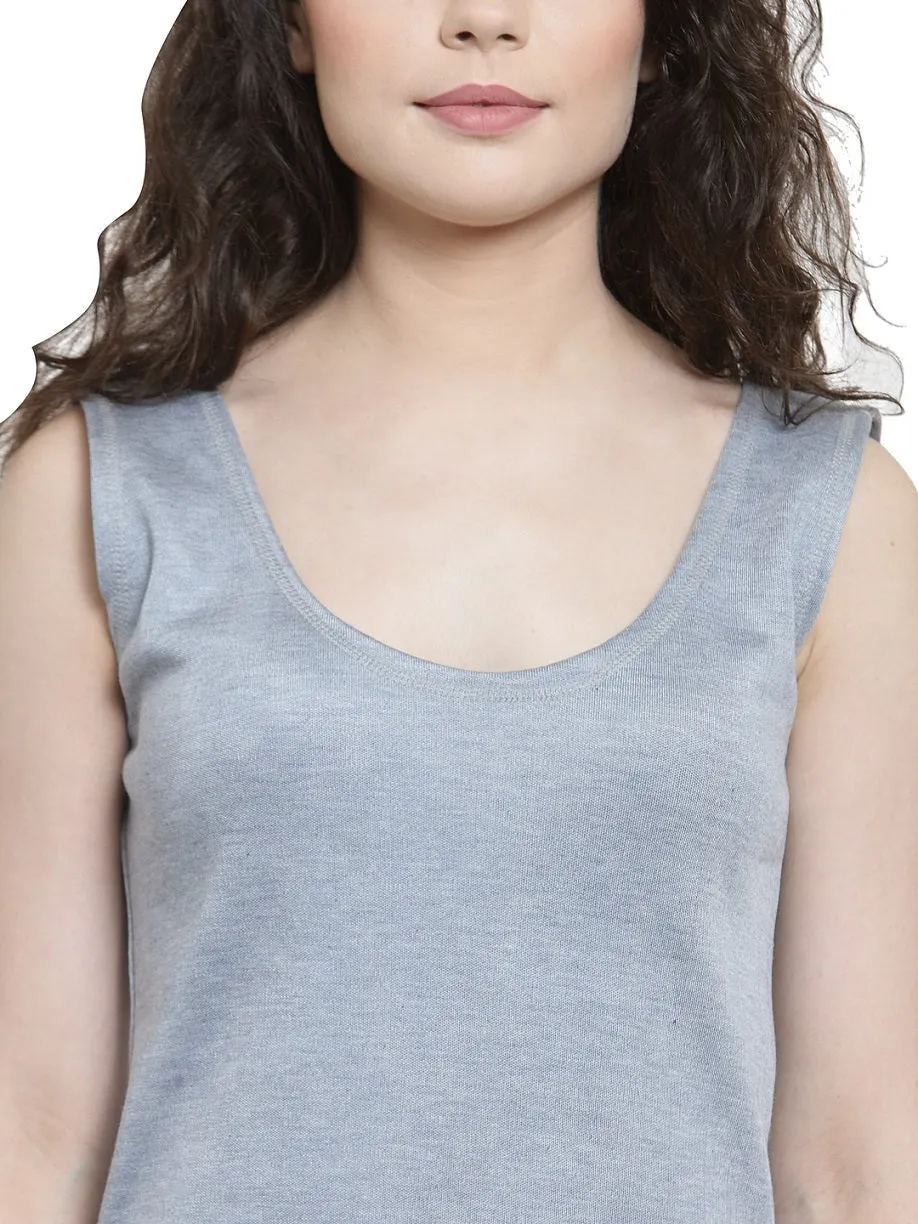 WOMEN'S CUT SLEEVES THERMAL TOP