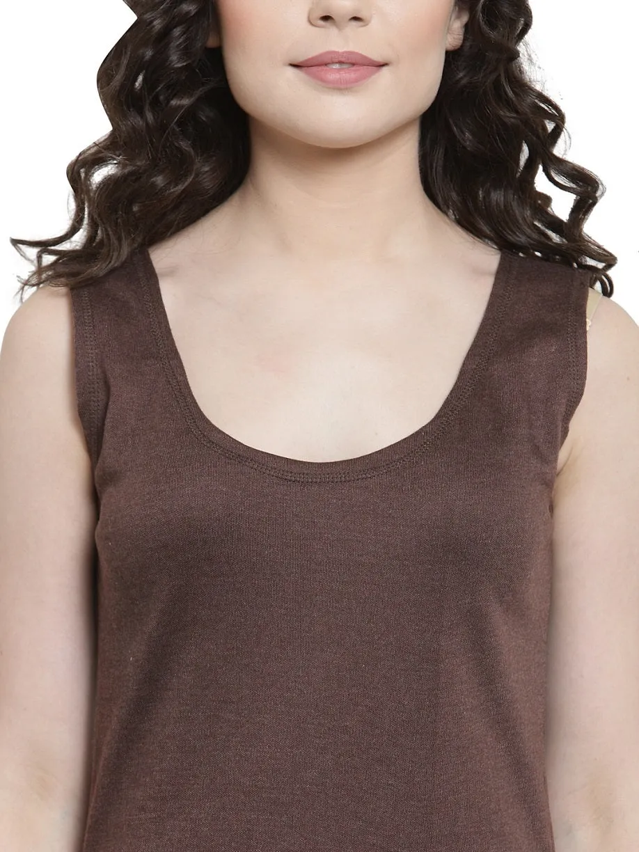 WOMEN'S CUT SLEEVES THERMAL TOP
