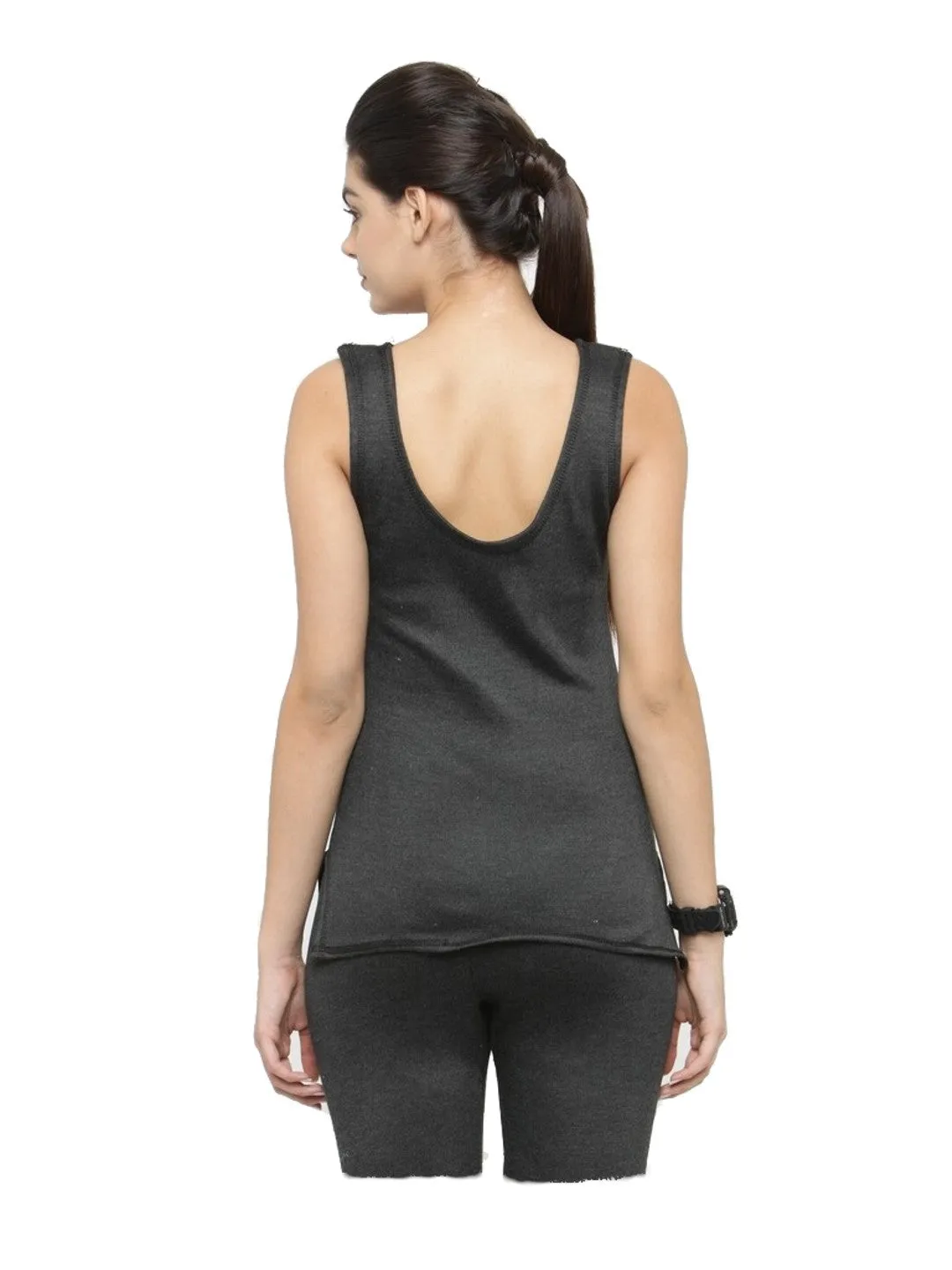 WOMEN'S CUT SLEEVES THERMAL TOP
