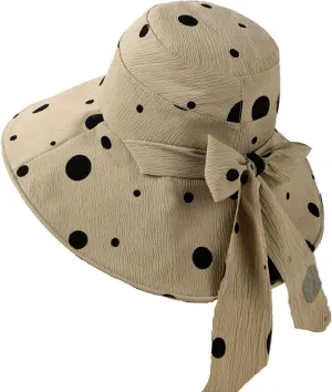 Women's Quick-Drying Bowknot Sun Hat - UV Protection, Collapsible Bucket Hat，Beach hat.