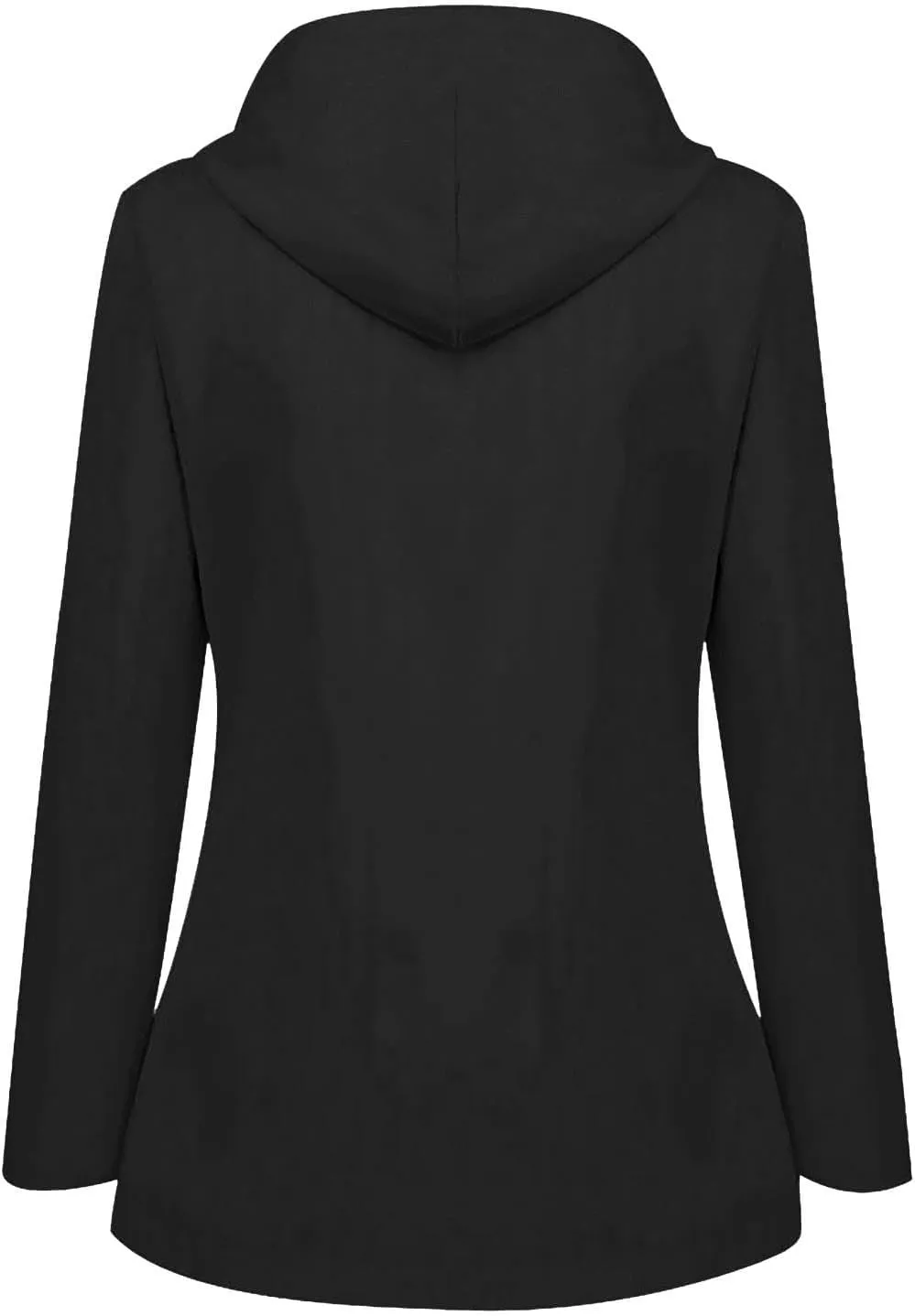 Women's Rain Jacket 2024 Fall Lightweight Waterproof Raincoat Plus Size Outdoor Hooded Trench Coat S-5XL