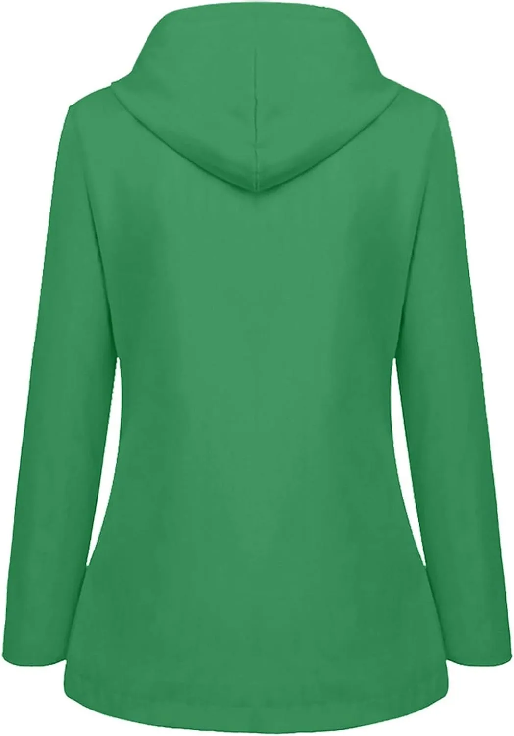 Women's Rain Jacket 2024 Fall Lightweight Waterproof Raincoat Plus Size Outdoor Hooded Trench Coat S-5XL