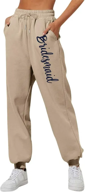 Womens Winter Casual Baggy Fleece Lined Sweatpants Fashion High Waisted Joggers Pants Athletic Clothes 2025