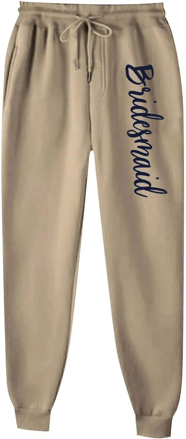 Womens Winter Casual Baggy Fleece Lined Sweatpants Fashion High Waisted Joggers Pants Athletic Clothes 2025