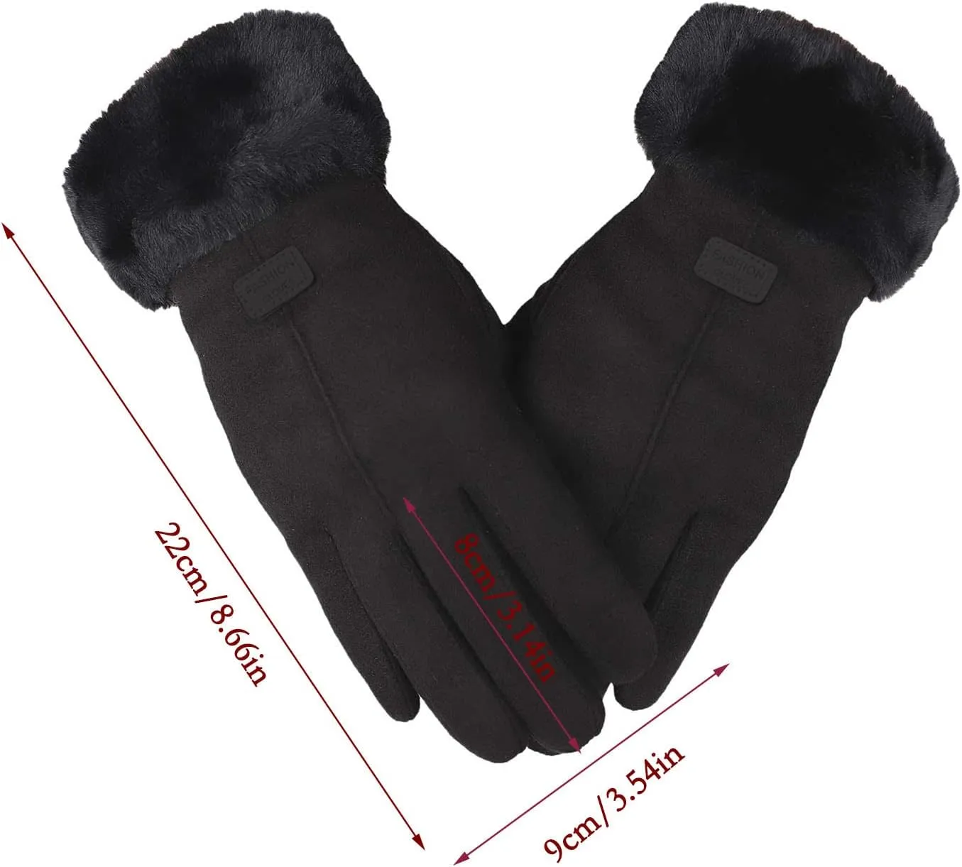 Womens Winter Gloves Touchscreen Texting Phone Windproof Gloves Cold Weather Warm Stretch Mittens