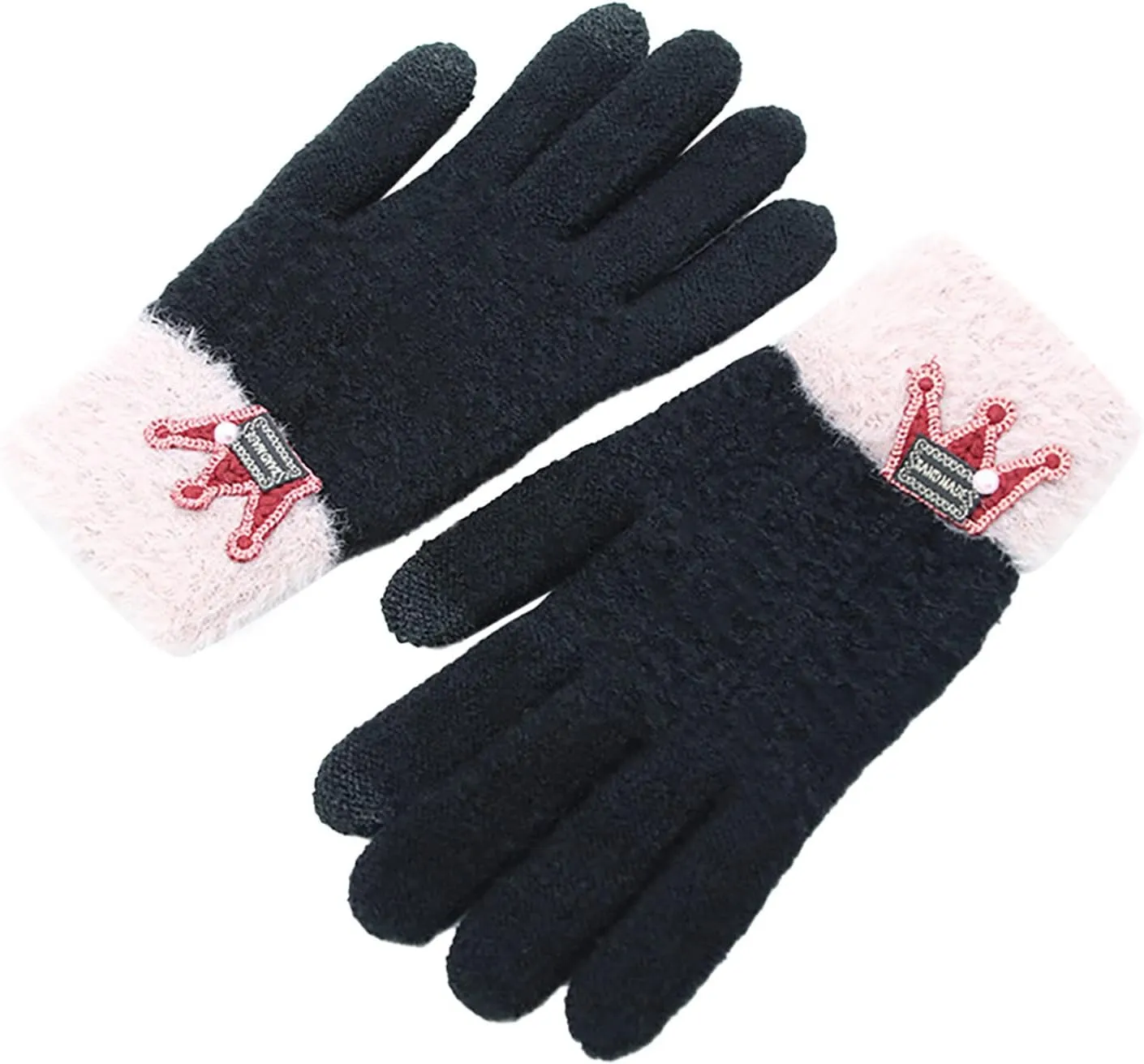 Women's Winter Touchscreen Gloves exting Full Gloves and Knit Fingerless Gloves for Cold Weather