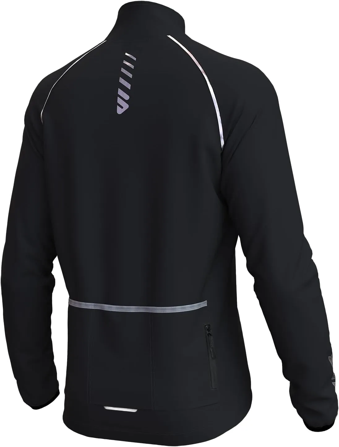 Wulibike Cycling Jackets for Men, Reflective Running Jacket Men Winter Cold Weather Cycling Clothing Full Zip with Pockets