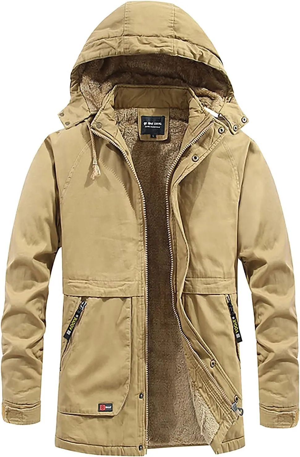 Ymosrh Men's Jackets Rain Jacket Waterproof With Hooded Hiking Coat Lightweight Windbreaker Coats, M-4XL