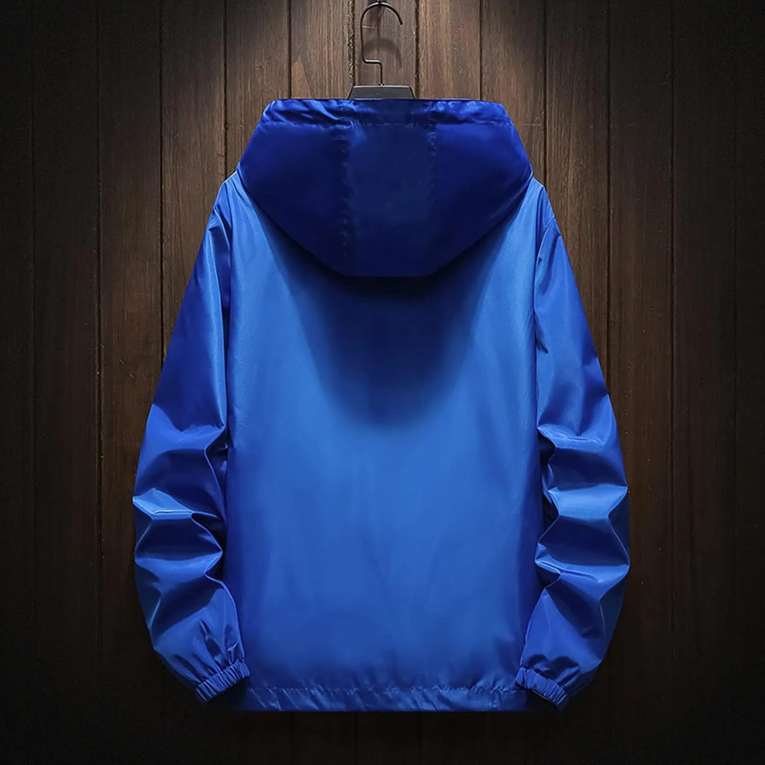 Ymosrh Men's Lightweight Rain Jacket Waterproof Jacket Outdoor Softshell Raincoat Hiking Travel Jacket, M-7XL