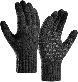YOLAI Men Gloves Winter Knitted Gloves Touchscreen Mittens for Women Cold Weather Motorcycle Glove Cold Winte men