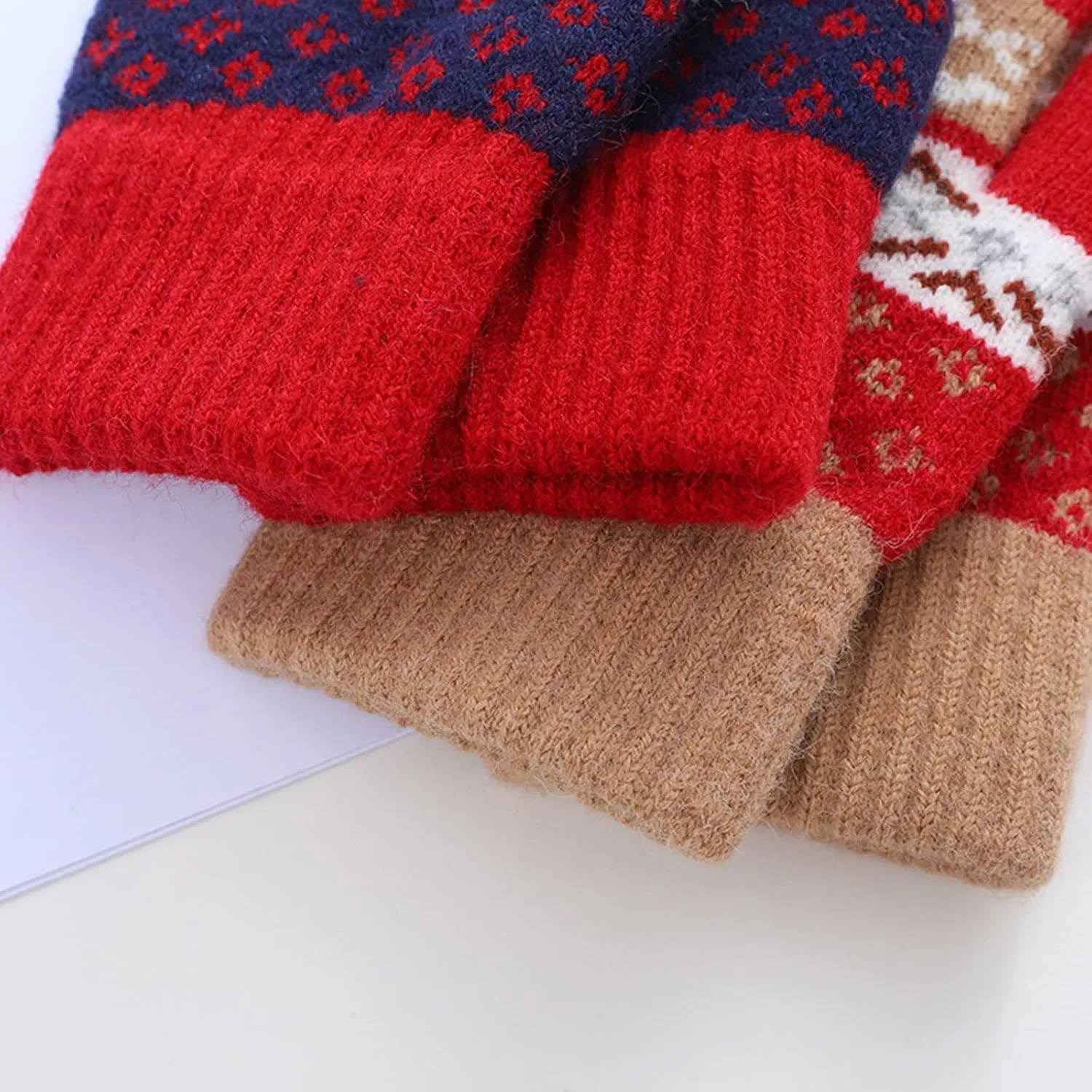 YOLAI Womens Winter Touchscreen Gloves Knit Warm Lined Touchscreen Texting Thermal Glove Womens Mittens with Finger