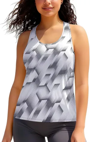 Zengjo Running Tanks for Women Moisture Wicking Athletic Workout Gym Tops Racerback
